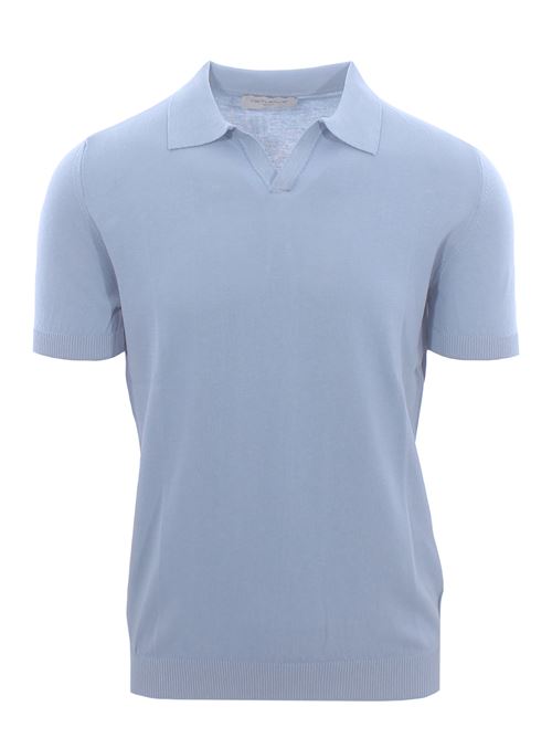 skipper polo DETWELVE | F-6215COTTON CREPECELESTE